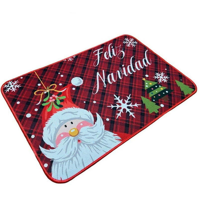 Alfombra Navidad Tapete Limpia Pies Decoracion Navidad 40x60