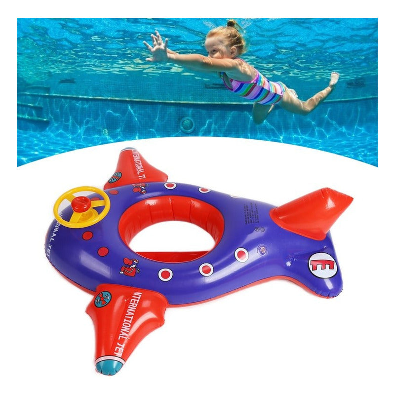 Flotador Para Niños Modelo Avion Flotador Para Piscinas Niño