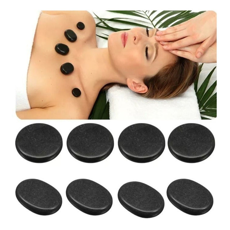 Set Maleta Con Calentador + 16 Piedras Para Masaje 220v