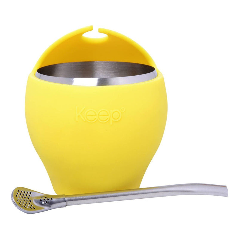 Mate Con Bombilla Keep Mate Acero Inoxidable Mate 230ml Mate