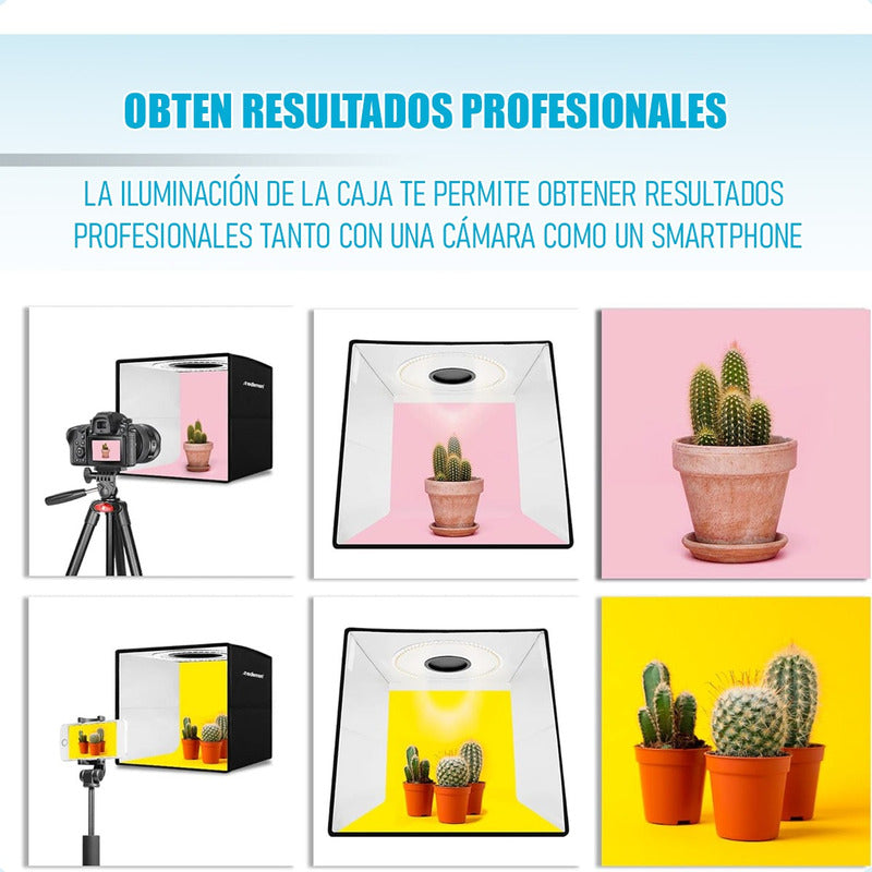Mini Estudio Fotografico Led Caja Fotografica Led Plegable