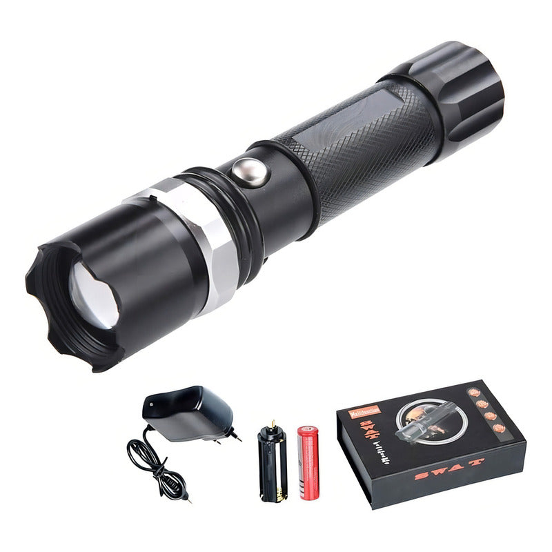 Linterna Led Camping Linterna Tactica 18000 Lumens Camping Linterna Negro Luz Blanco