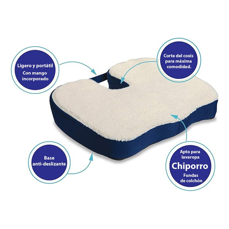 Pack X2 Cojin Lumbar Cojin Silla Oficina Cojin Espalda Ortop