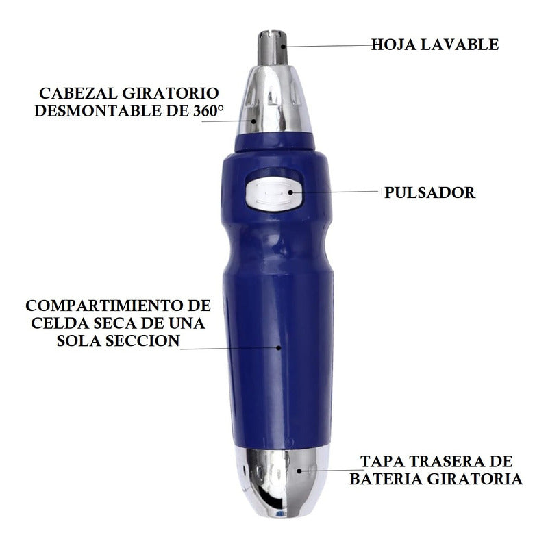 Afeitadora Recortadora De Nariz Orejas Trimmer Nasal Inalamb