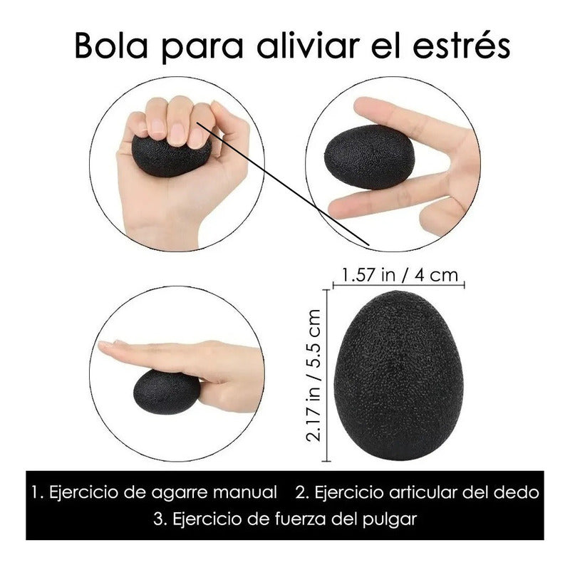 Kit Ejercitador De Manos 5 Pcs Fortalecedor Manos Ajustable