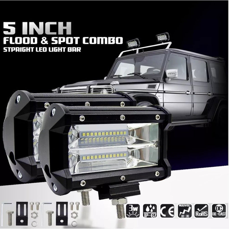 Focos Neblineros Led Neblineros Led Neblineros Barra 72w X4