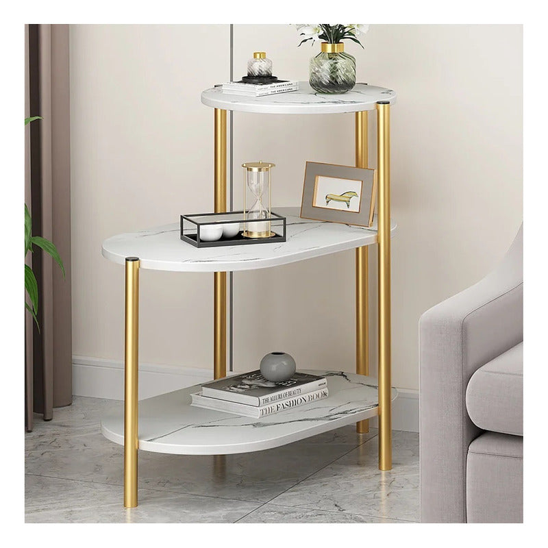 Mesa Centro 3 Niveles Mesa Auxiliar Decorativa Mesa Lateral