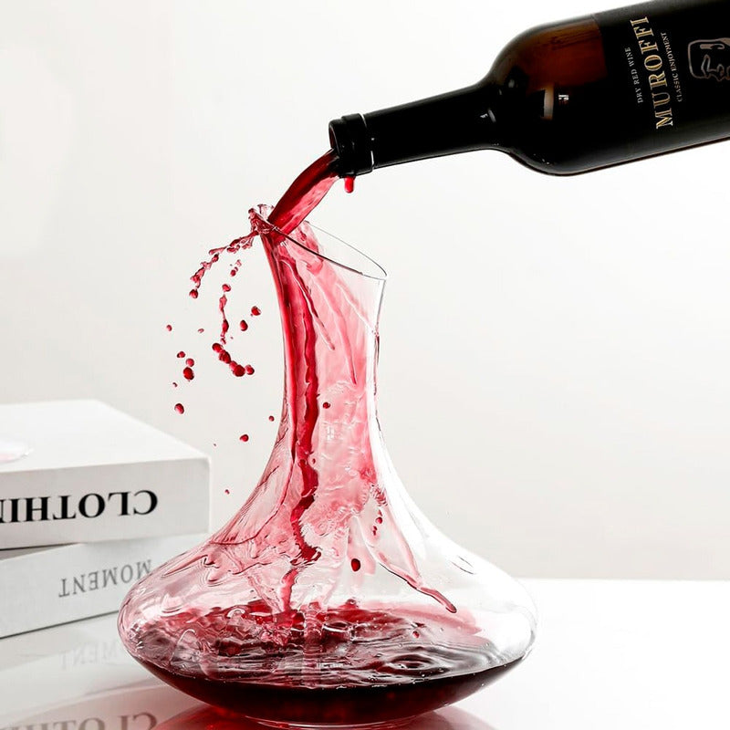 Decantador De Vino Jarra De Vidrio 1.2 Litros Aireador