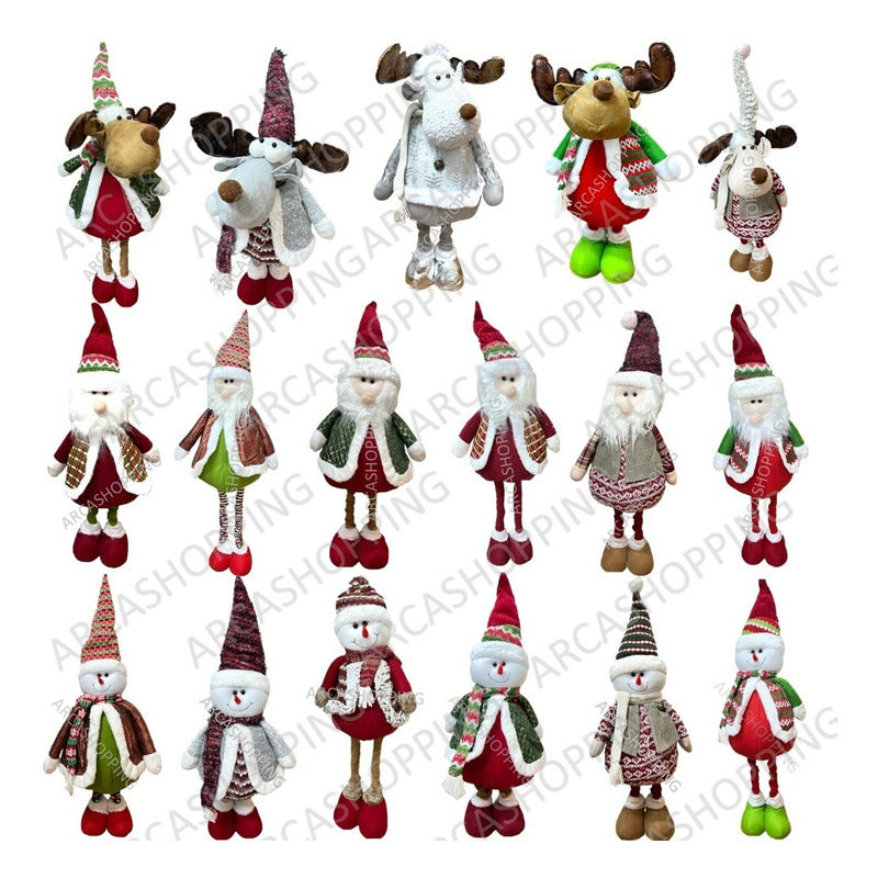 Mono Patas Largas Monitos Navideños Patas Larga Muñeco Nieve