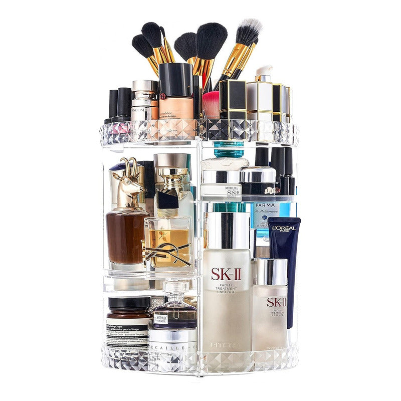 Organizador De Maquillaje Giratorio Organizador 360 Ajustabl