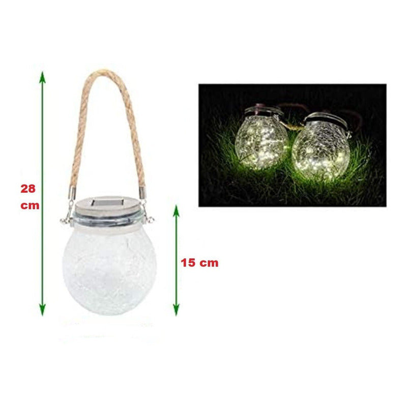 Pack X2 Faroles De Jardin Solares Farolitos Solares Colgante