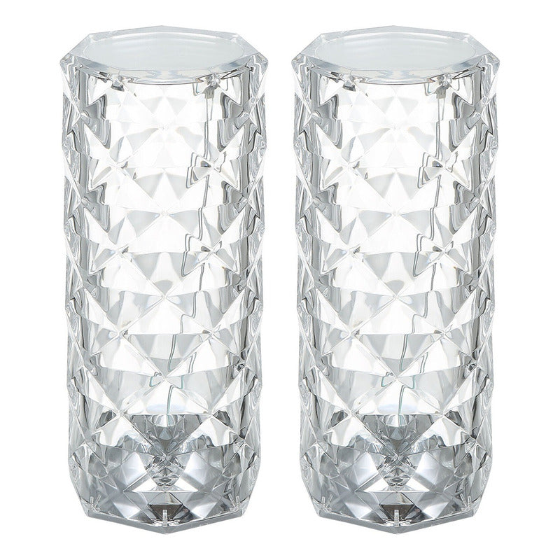 Pack X2 Lámpara Cristal Mesa Lámpara Led Decorativa Táctil