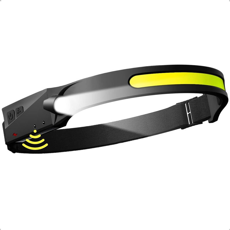 Linterna Frontal Led Brillante Luz Camping Lampara De Cabeza Linterna Negro Luz Blanco