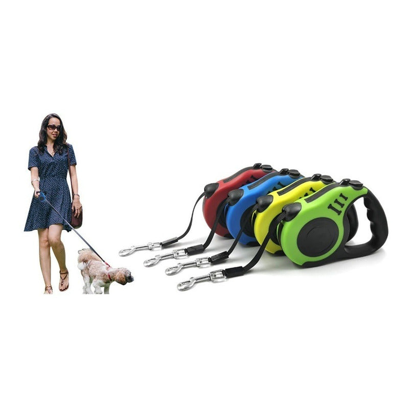 Correa De Perros Retráctil 3m Correas Extensibles Mascotas