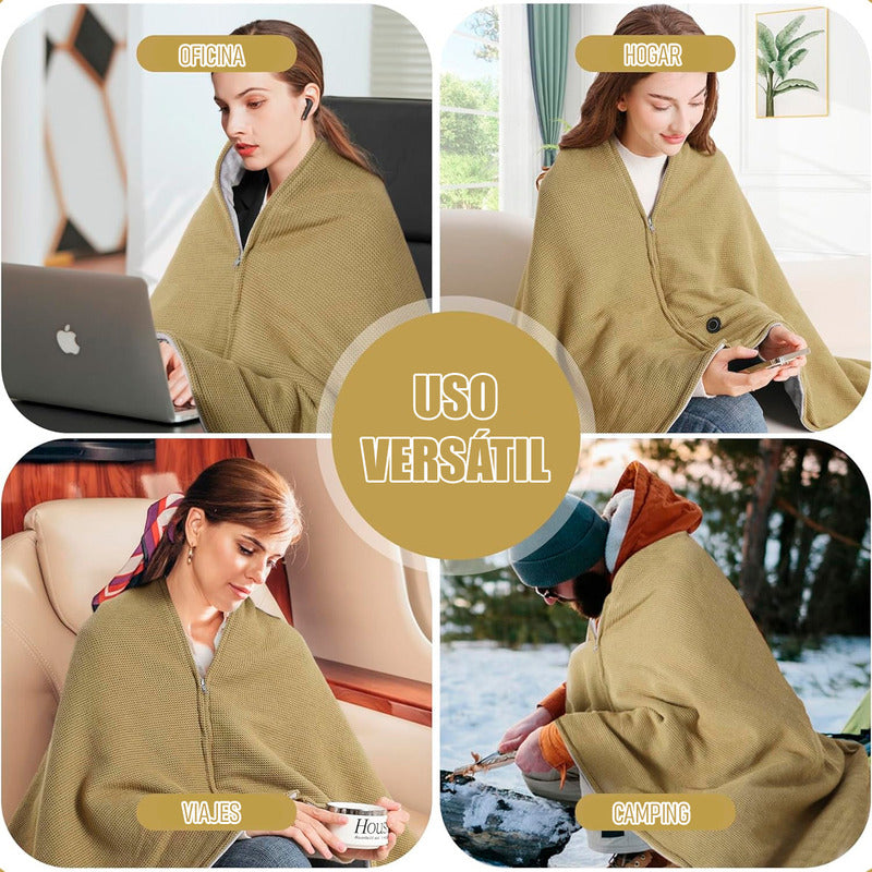 Manta Calentadora Manta Recargable Portatil Manta Calefactor Manta Arcashopping Calefactora Usb Manta Calefactora De Franela Manta Calefactora Eléctrica Chal Térmico Para Mujer