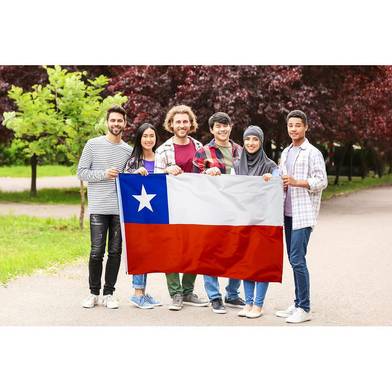 Bandera Chilena 90 X 135 Cm Bandera De Chile Fechas Patrias Bandera Chile