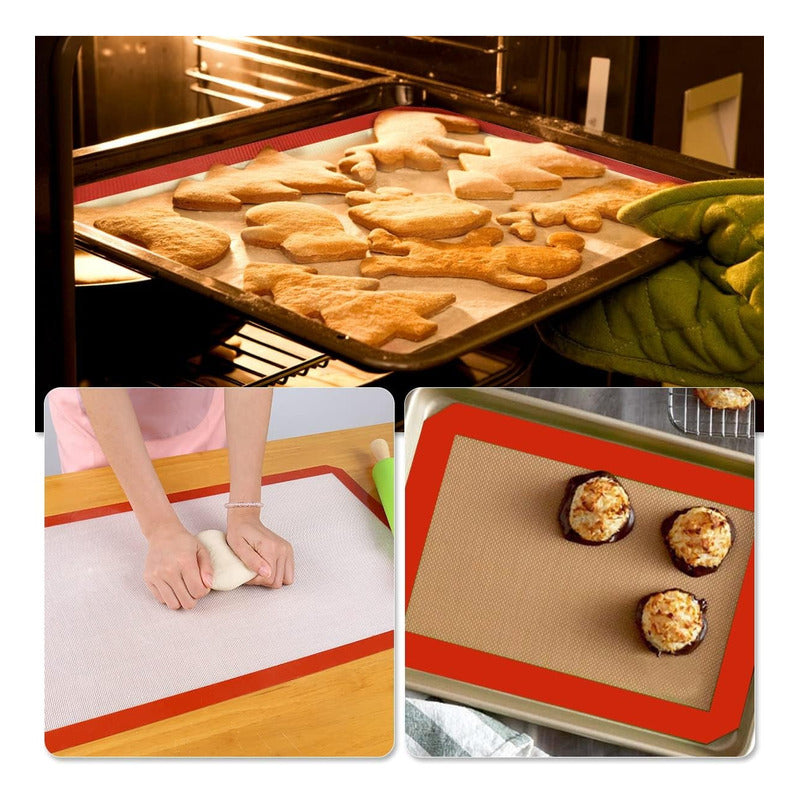 Pack X4 Lamina De Silicona Para Horno Antiadherente Silpat
