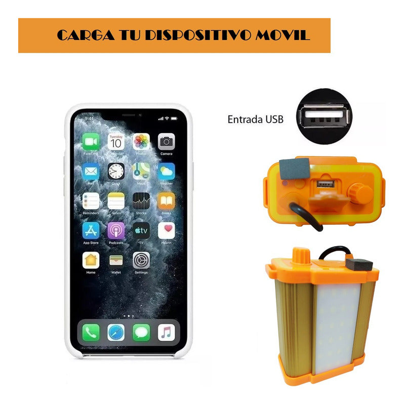 Linterna Cintillo Minera Recargable Camping Lampara 100w
