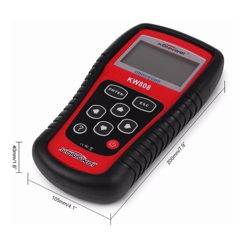 Scanner Auto Automotriz Obd2 Obdii Konnwei Kw808 Automotriz
