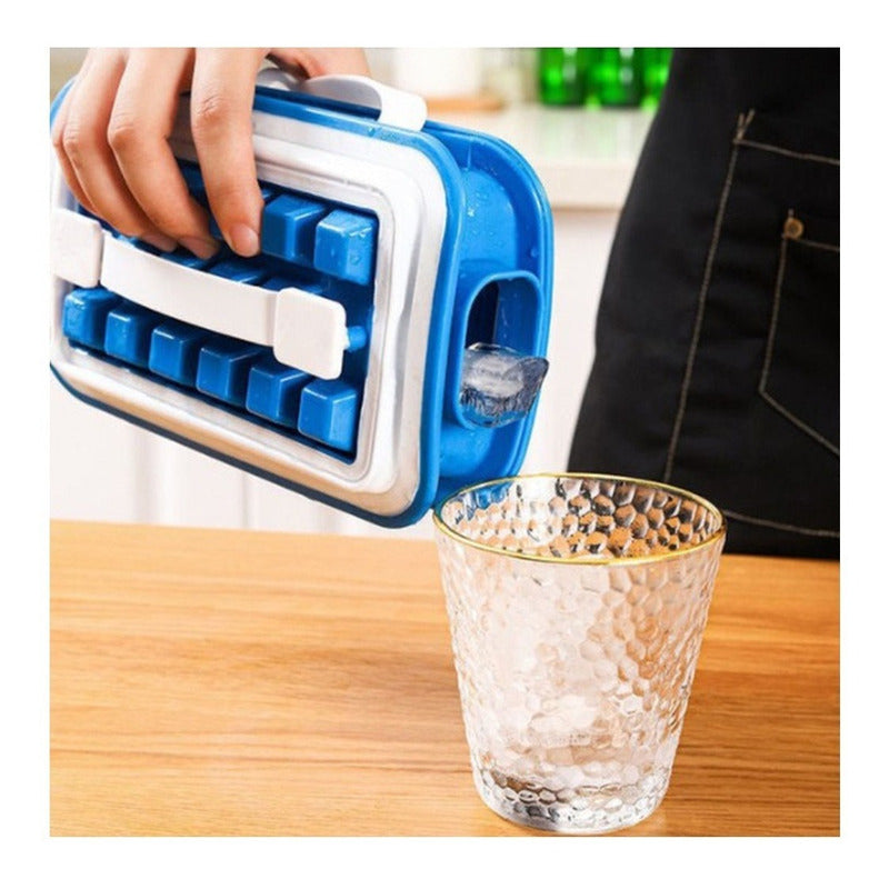 Molde Para Hielo Hielera Botella Fabrica Cubo Cubetera Hielo