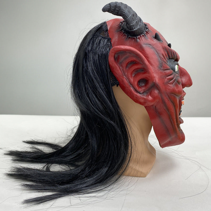 Máscara De Látex Demonio Máscara De Terror Halloween Disfraz