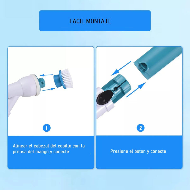 Cepillo De Limpieza Eléctrico Cepillo Recargable Extensible