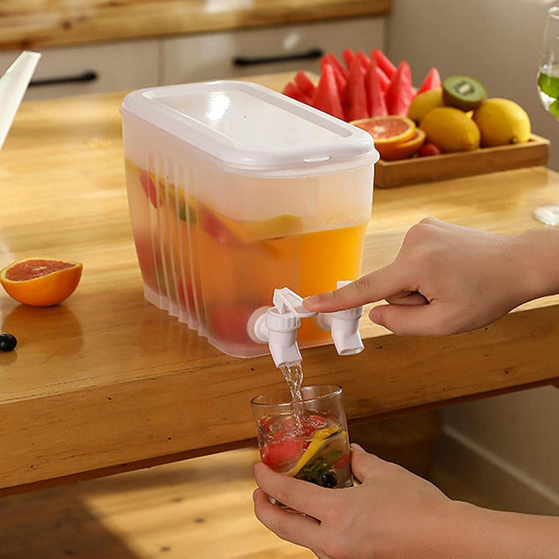 Jarras Jugo Bebidas Limonada Dispensadora Agua Doble Grifo
