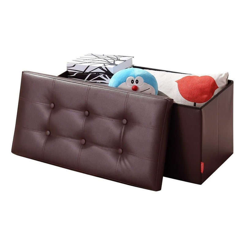 Puff Organizador Taburete Plegable Banco Organizador Baúl