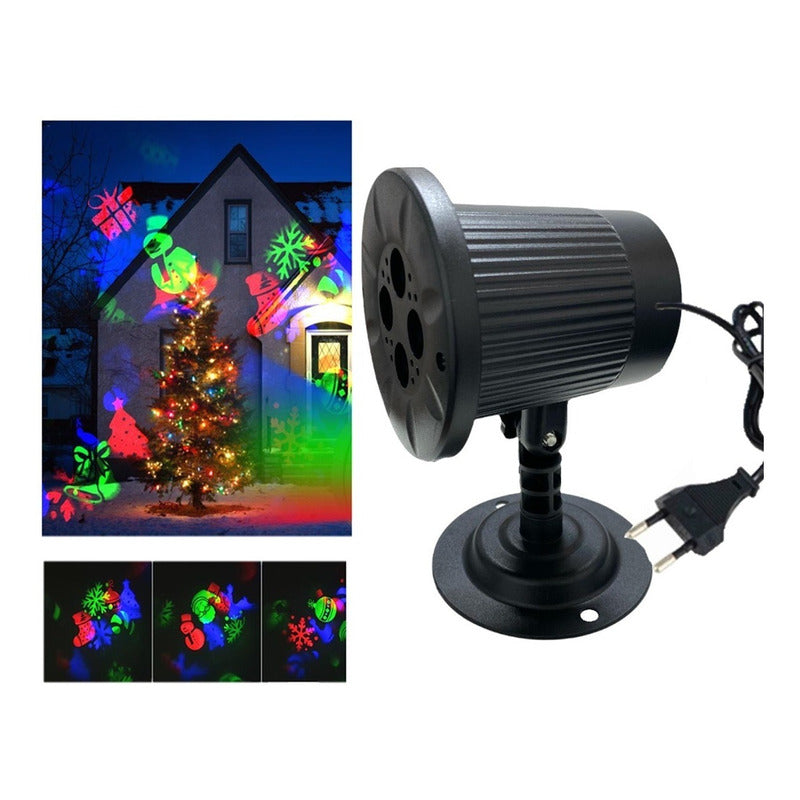 Adorno Navidad Exterior Luces Navideña Proyector De Navidad