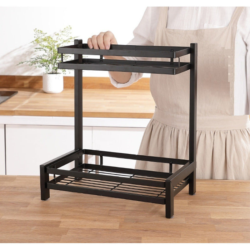 Rack Especiero Organizador Condimenteros 2 Niveles Metalico