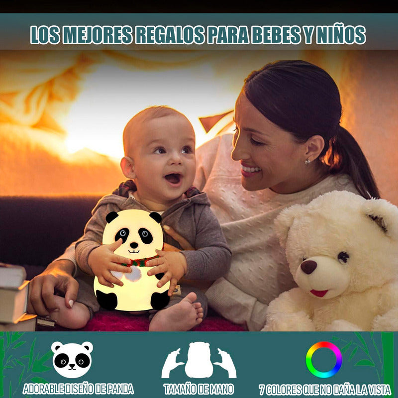 Lampara De Mesa Lampara Mesa Panda Lampara De Silicona Panda