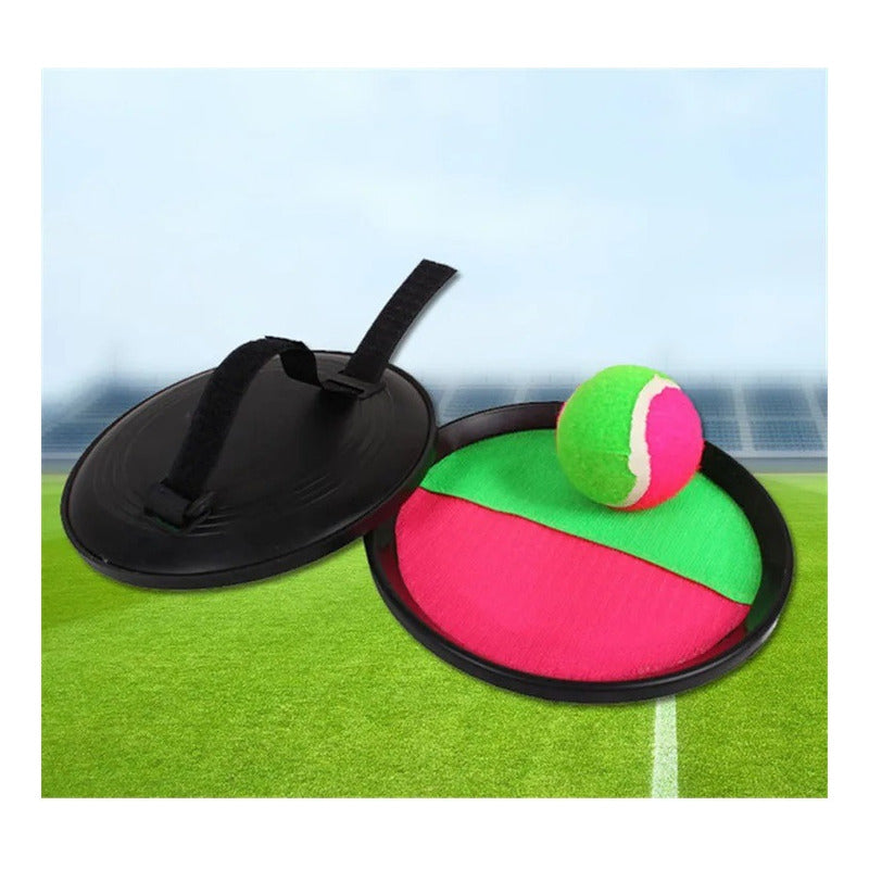 Pack X2 Juego Paleta De Playa Con Velcro Atrapa Pelota