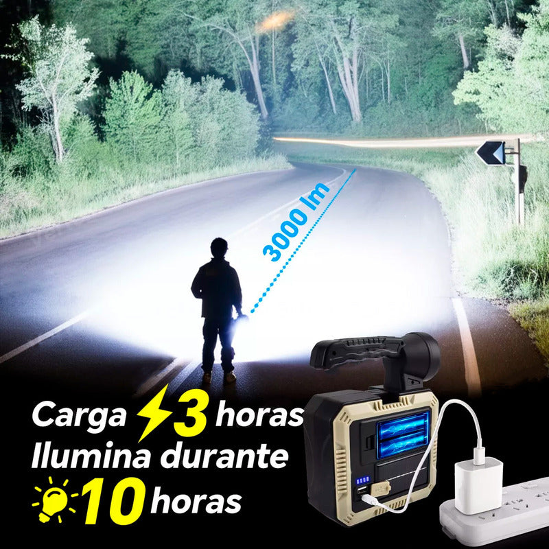 Linternas Tacticas Linterna Solar Recargable+kit Herramienta