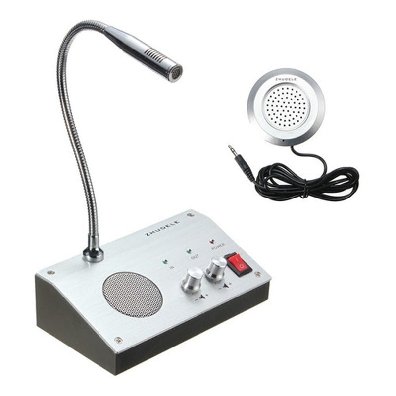 Intercomunicador Bancos Citofono Cajas Microfono 2 Vias Dual