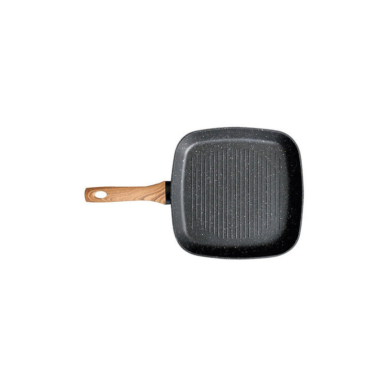 Sarten Grill Antiadherente Granite 28cm Keep Color Negro