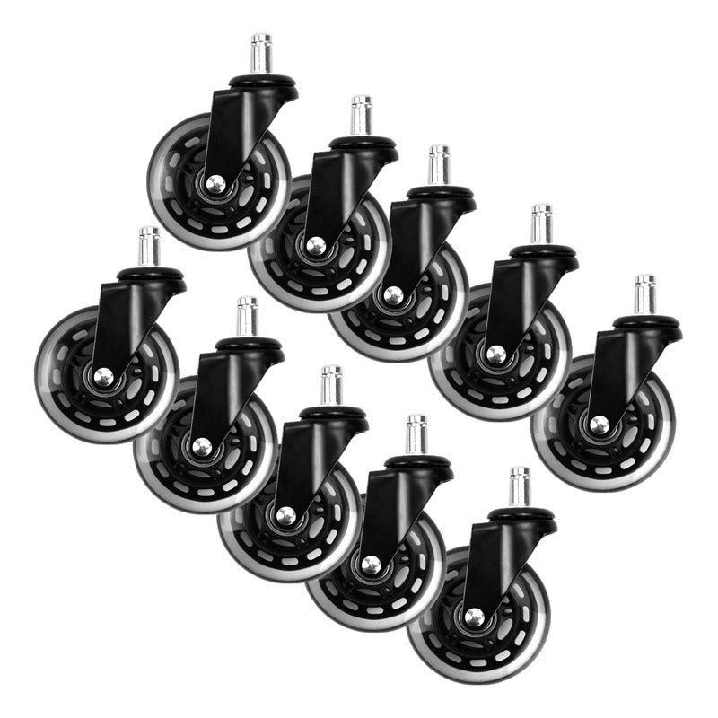 Pack X10 Ruedas De Silla Ruedas Escritorios Ruedas Multiusos