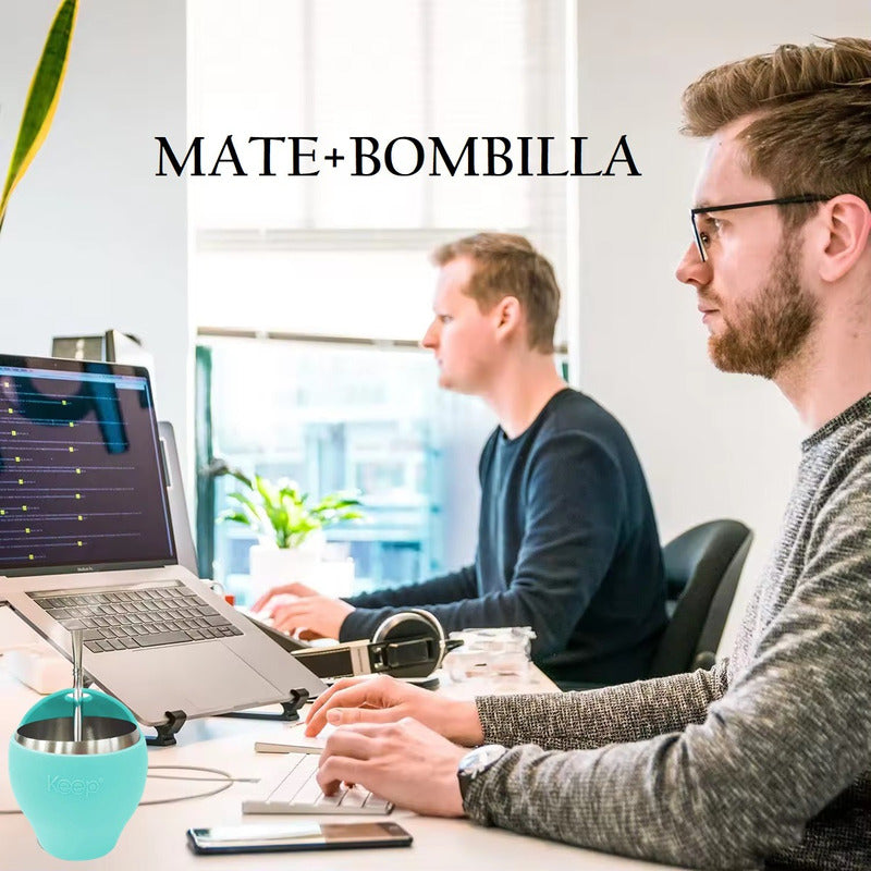 Mate Con Bombilla Keep Mate Acero Inoxidable Mate 230ml Mate
