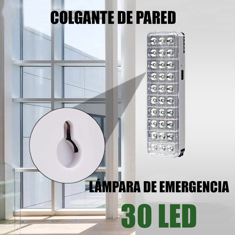 Pack 2 Luces De Emergencia Led Foco Led Emergencia 30 Led
