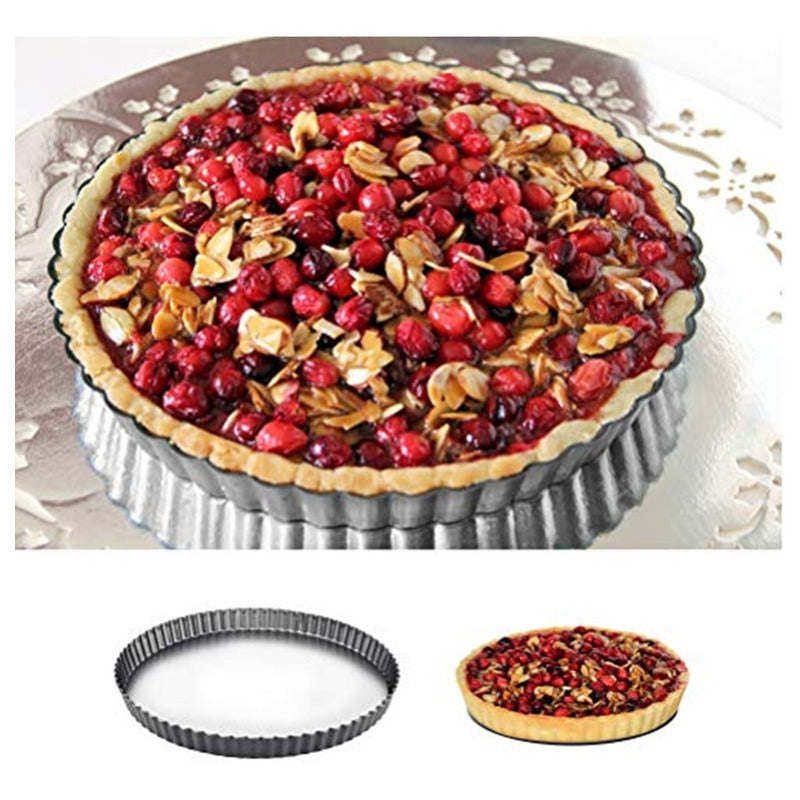 Pack X2 Molde Desmontable Tartaleta Molde Kuchen Molde 28 Cm