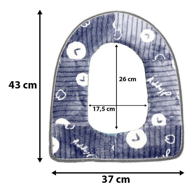 Pack X2 Funda Asiento Inodoro Cubierta Asiento Wc Funda Baño
