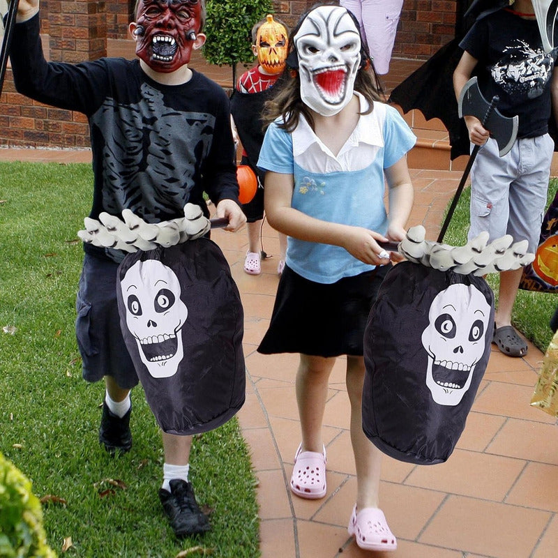 Bolsa Para Dulces Halloween Bolsa Dulces Fiestas Esqueleto