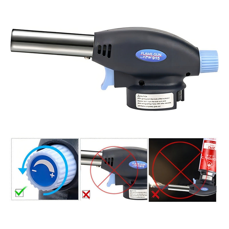 Soplete Soldador Flambeador Con Encendido Electronico Fg915