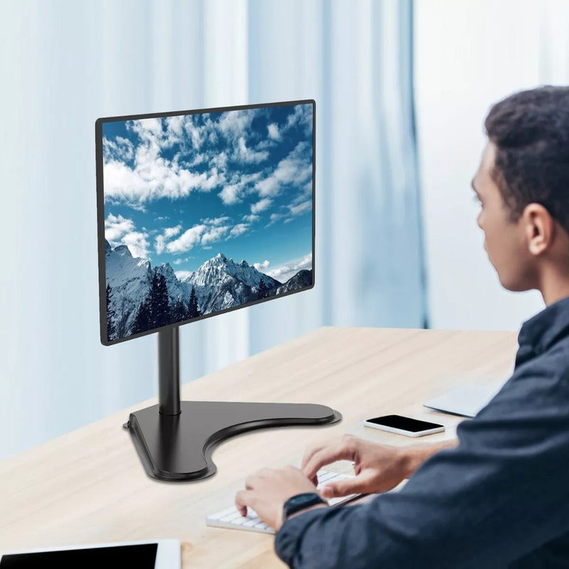 Soporte Tv Pedestal Monitor Base Alzador Brazo Elevado Simpl