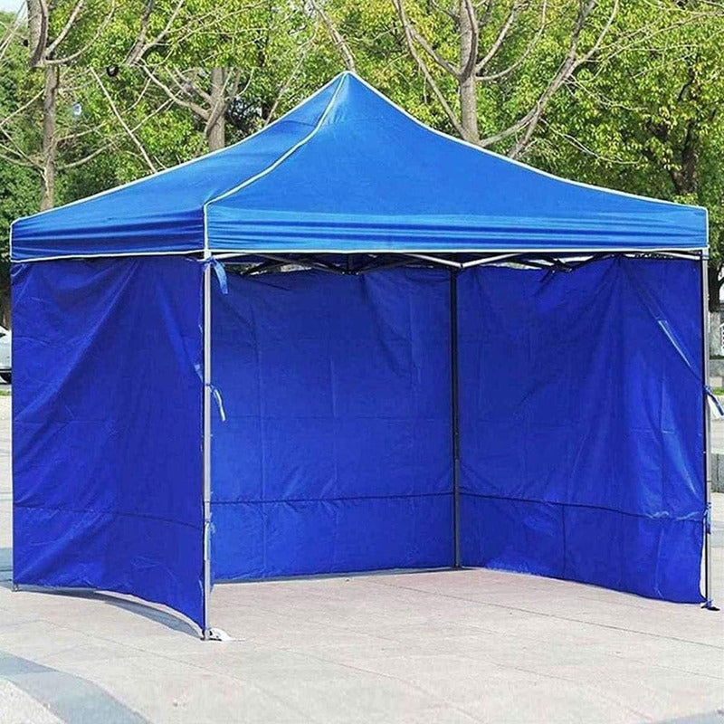 Pack X2 Repuesto Toldo Lona Lateral 3x3 Azul Laterales Toldo