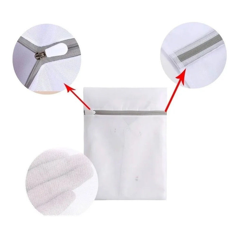 Set 7 Bolsa Para Lavar Ropa De Malla Para Lavandería Delicad