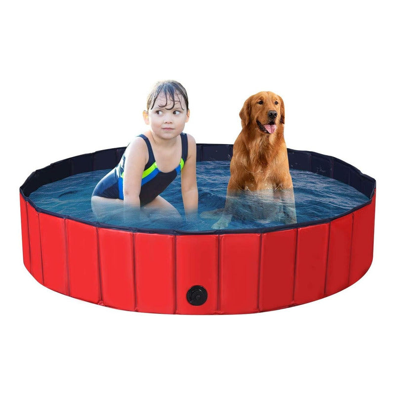Piscina Para Perros Piscina Plegable Mascotas Perro 120x30cm
