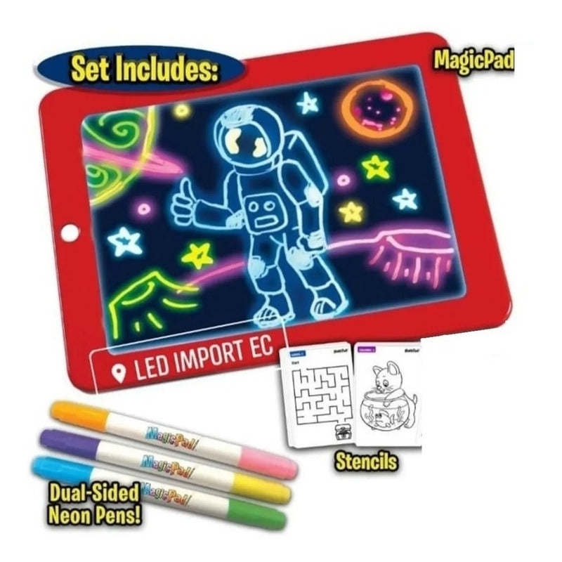 Pack 2 Pizarra Magica Para Niño Pizarra Didactica Para Dibuj