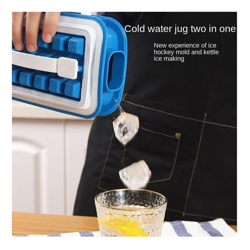 Molde Para Hielo Hielera Botella Fabrica Cubo Cubetera Hielo