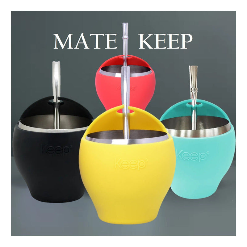 Mate Con Bombilla Keep Mate Acero Inoxidable Mate 230ml Mate