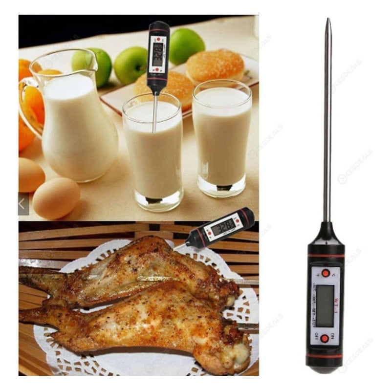 Pack X2 Termometro Carnes Sonda Digital Cocina Termómetro